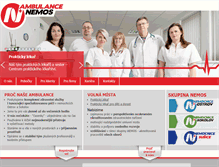 Tablet Screenshot of nemosambulance.cz